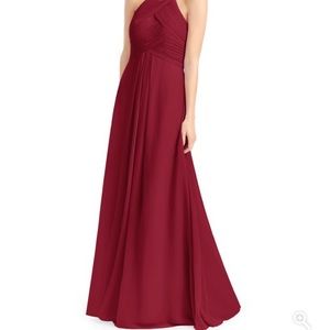 Azazie Ginger Burgundy Bridesmaid Dress NWT